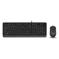 Набор клавиатура+мышь A4Tech Fstyler F1010 черный/серый