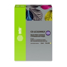 Картридж струйный Cactus CS-LC3239XLY желтый (52мл) для Brother HL-J6000DW/J6100DW