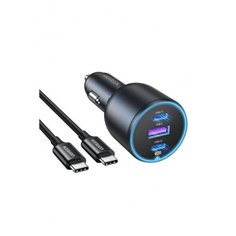 Автомобильное зарядное устройство UGREEN CD293 (90413) 2*USB-C PD+USB-A 130W Fast Car Charger. Цвет: черный