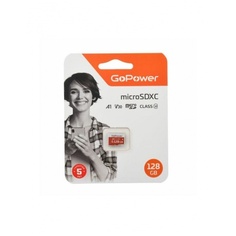 Карта памяти microSD GoPower 128GB Class10 UHS-I (U3) (00-00025683)