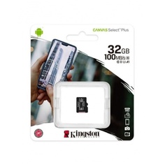 Карта памяти Kingston micro SDHC 32Gb Canvas Select Plus UHS-I U1 A1 + ADP (100/10 Mb/s)