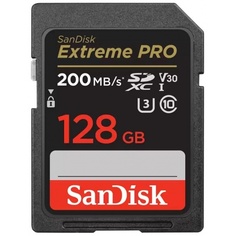 Карта памяти 128Gb SanDisk Extreme SDXC Class 10 UHS-I U3 V30 (180/90 MB/s)