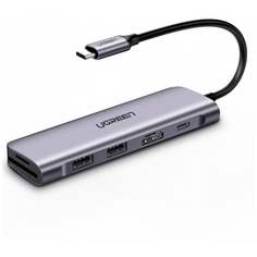 Хаб UGREEN CM195 (70411) Space Gray