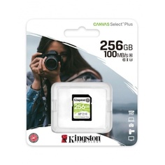 Карта памяти Kingston Canvas 256Gb Select Plus SDXC UHS-I U3 V30 (100/85 Mb/s)
