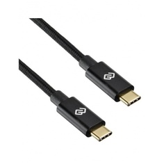 Кабель Digma Power Delivery 100W USB Type-C (m) USB Type-C (m) 1.5м черный