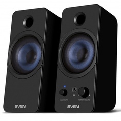 Колонки SVEN 431 2.0 чёрные USB, 2x3 Вт(RMS), Bluetooth