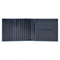 Кошелек мужской Piquadro Blue Square синий, 9,5x12,5x2 см PU1241B2R/BLU2
