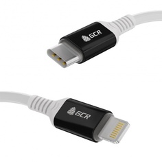 Кабель GreenConnect PREMIUM 1.0m TypeC/Lightning MFI POWER DELIVERY 18 W, белый силикон (GCR-53465)