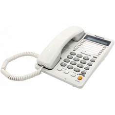 Телефон проводной Panasonic KX-TS2365RUW белый
