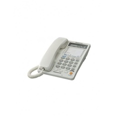 Телефон проводной Panasonic KX-TS2368RUW белый