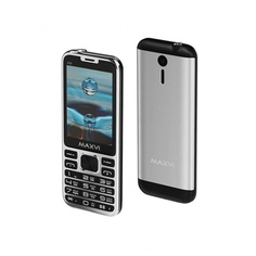 Мобильный телефон Maxvi X10 METALLIC SILVER (2 SIM)