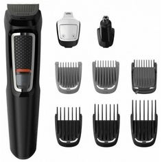 Триммер Philips MG3740/15 черный (насадок в компл:9шт)