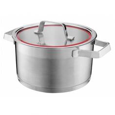 Кастрюля ATTRIBUTE STEEL RED LINE 20х11.5см 3.3л