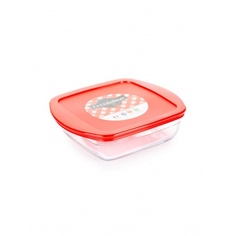 Блюдо для запекания и выпечки с крышкой O CUISINE 20x17x5.5см квадратное PYREX 211PC00/1046