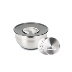 Миска GRATE IT 5л с крышкой 3 терки ATTRIBUTE STEEL ASG005