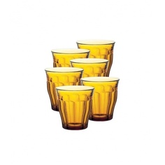 Набор стаканов французских PICARDIE AMBER 6шт 250мл DURALEX 1027DB06C1111