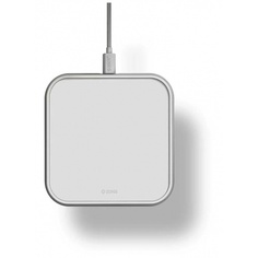 Беспроводное зарядное устройство ZENS Aluminium Single Wireless Charger 10W. Цвет белый.