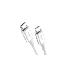 Кабель UGREEN US264 (60519) USB-C 2.0 Male To USB-C 2.0 Male 3A Data Cable. 1,5 м. белый
