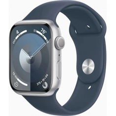 Умные часы Apple Watch Series 9 45mm Silver/Storm Blue M/L (MR9E3ZP/A)