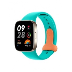 Ремешок силиконовый для умных часов Redmi Watch 3 Silicone Strap голубая аква Xiaomi