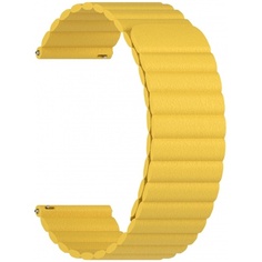 Универсальный кожаный ремешок LYAMBDA POLLUX для часов 20 mm DSP-15-20-YL Yellow