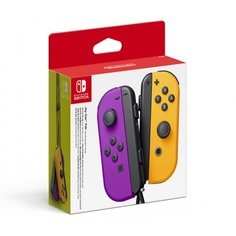 Два контроллера Joy-Con для Nintendo Switch (неоново фиолетовый/неоново оранжевый)