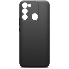 Чехол BoraSCO Silicone Case матовый для Tecno Spark 8C черный