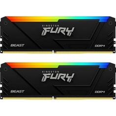 Оперативная память Kingston FURY Beast Black RGB DDR 4 DIMM 16Gb 3600Mhz