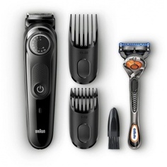 Триммер Braun BT5242 + Бритва Gillette черный