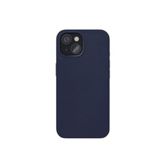 Чехол защитный VLP Ecopelle Case с MagSafe для iPhone 15, синий отличное состояние;