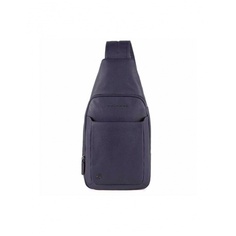 Рюкзак слинг Piquadro Black Square синий, натур.кожа, 37x20x10 СМ CA4827B3/BLU4