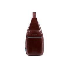 Рюкзак слинг Piquadro Blue Square коричневый, натур.кожа, 37x20x10 см CA4827B2/MO