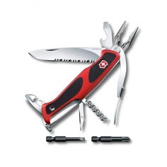 Нож Victorinox RangerGrip 174 Handyman, 130 мм, 17 функций, красный с черным