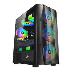 Корпус 1stPlayer Firebase X3-M Black (X3-M-BK-4F1)