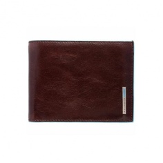 Портмоне Piquadro Blue Square, коричневое, 12,5х9,5х2,5 см PU1240B2/MO