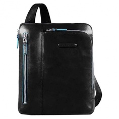 Косметичка Piquadro Blue Square, черный натур.кожа