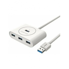 Хаб UGREEN USB концентратор USB 3.0 x 4, 1 м, цвет белый (20283)