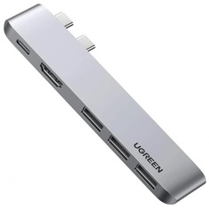 Адаптер UGREEN CM251 (60559) USB-C Multifunction Adapter серый космос