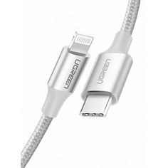 Кабель Ugreen US304 USB-C - Lightning 2m Silver 70525