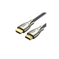 Кабель UGREEN HD131 (50107) HDMI 2.0 Male To Male Carbon Fiber Zinc Alloy Cable. 1,5 м. серый