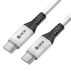 Кабель GreenConnect 1.0m Type C-C, для MacBook 18W, белый (GCR-53122)