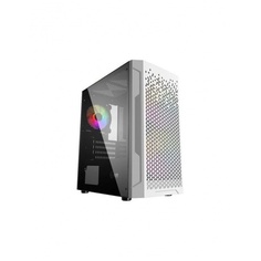 Корпус Powercase Mistral Micro Z3W Mesh LED Tempered Glass (CMIMZW-L3) White