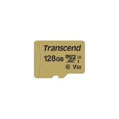 Карта памяти Transcend 128GB UHS-I U3 microSD with Adapter MLC