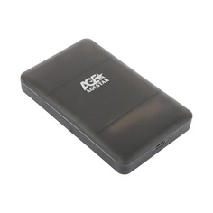 Внешний корпус для HDD/SSD AgeStar 31UBCP3C SATA пластик черный 2.5"