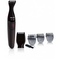 Триммер Philips MG1100/16 черный (насадок в компл:3шт)