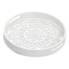 Поднос круглый DOMENIK WHITE LACE 30см