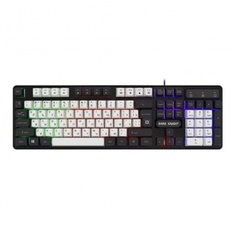 Клавиатура Defender DARK KNIGHT GK-077 WH/BL (45078)