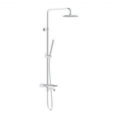 Душевая система Damixa Scandinavian Pure 936740000 c душевым смесителем полкой, хром