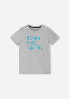 Футболка из материала Jersey Kevyt Серая Reima