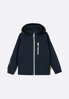 Детская куртка из материала Softshell Lassie Vantti Синяя
